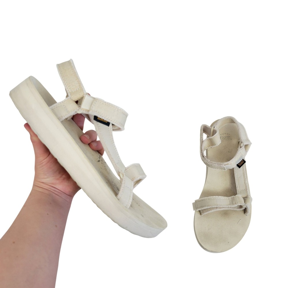 Teva Original Midform Universal Sandals‎ White Birch Size 11 Platform